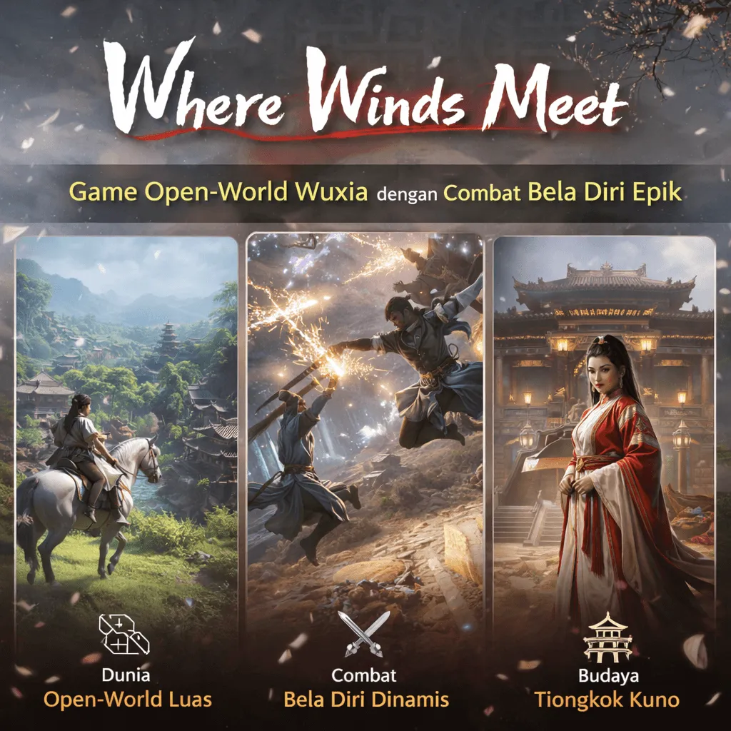🌪️ Where Winds Meet: Game Open-World Wuxia dengan Dunia Luas & Bela Diri Epik