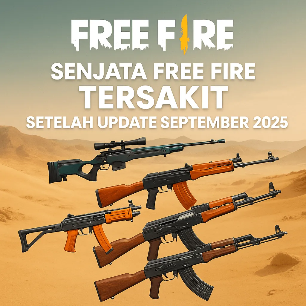 Senjata Free Fire Tersakit Setelah Update September 2025