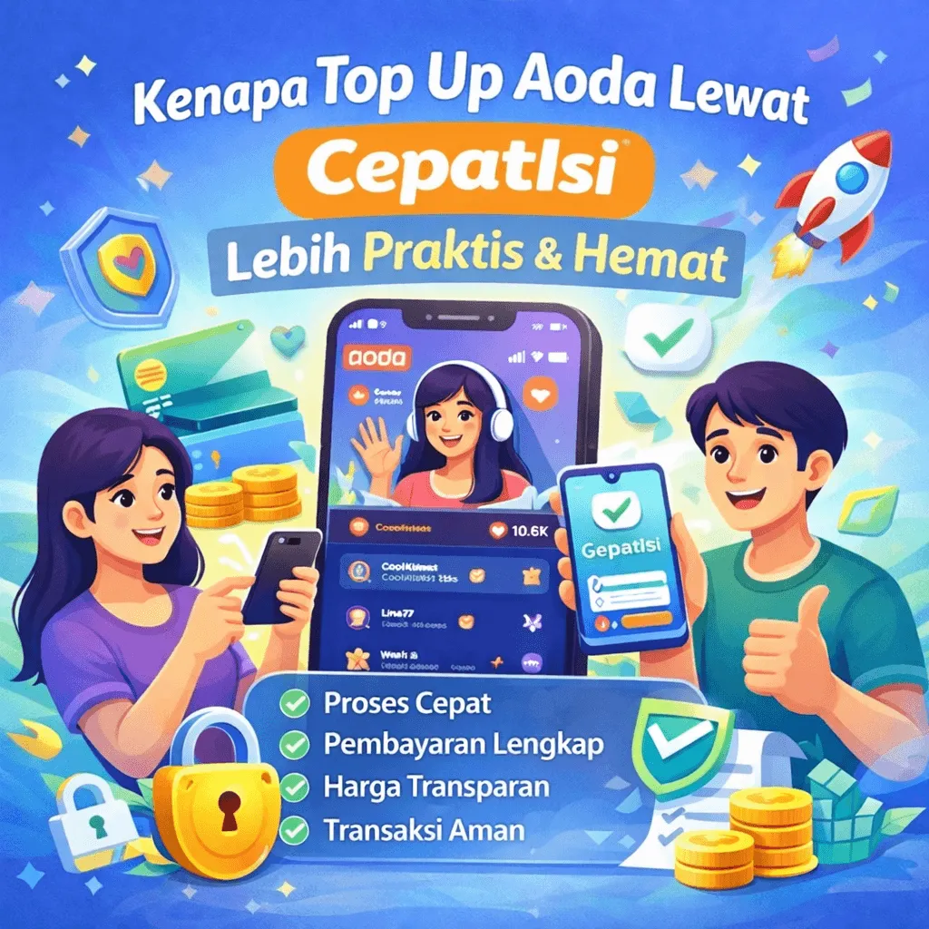 Kenapa Top Up Aoda Lewat CepatIsi Lebih Praktis & Hemat 🚀