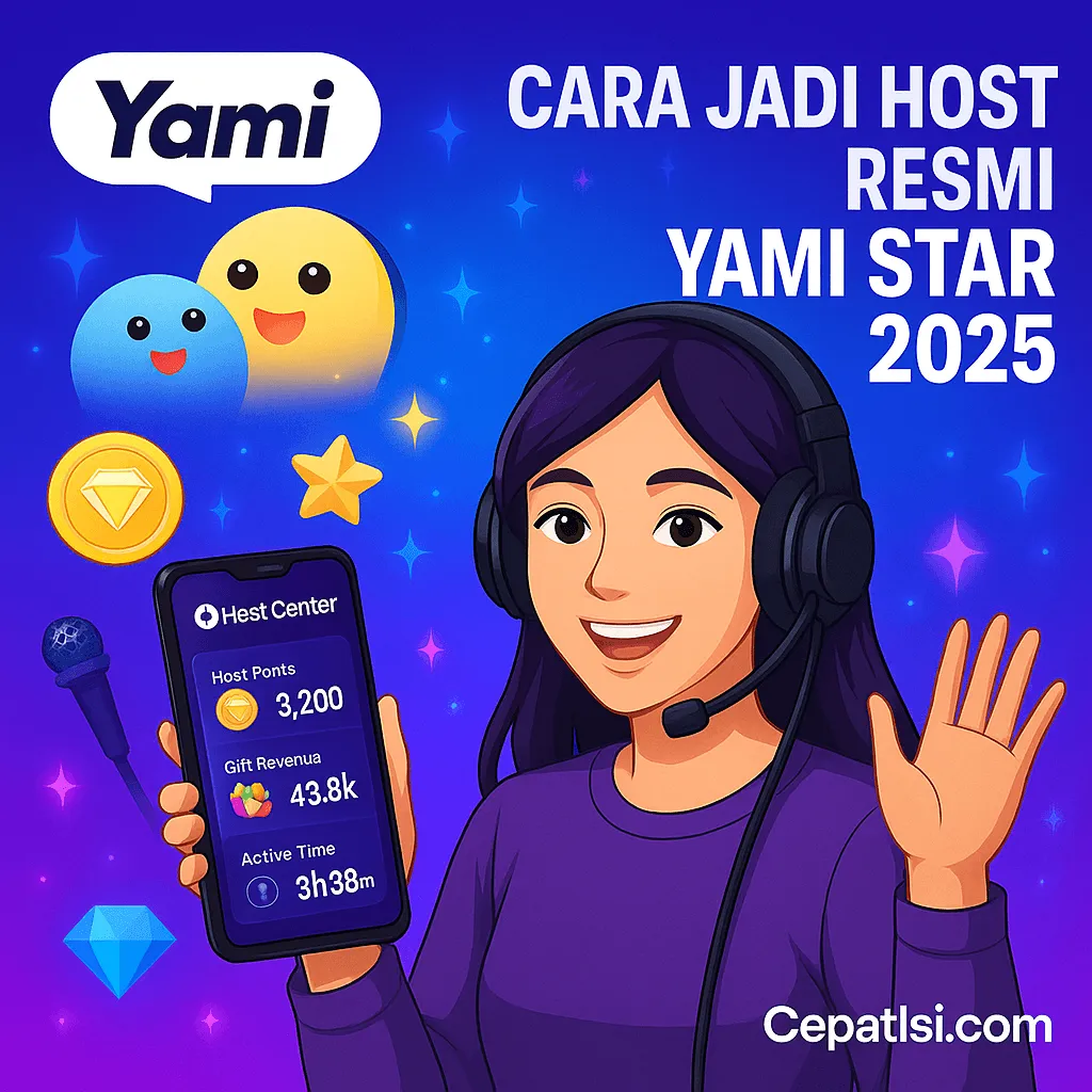 🎤 Cara Jadi Host Resmi di Yami Star — Panduan & Syarat Terbaru 2025