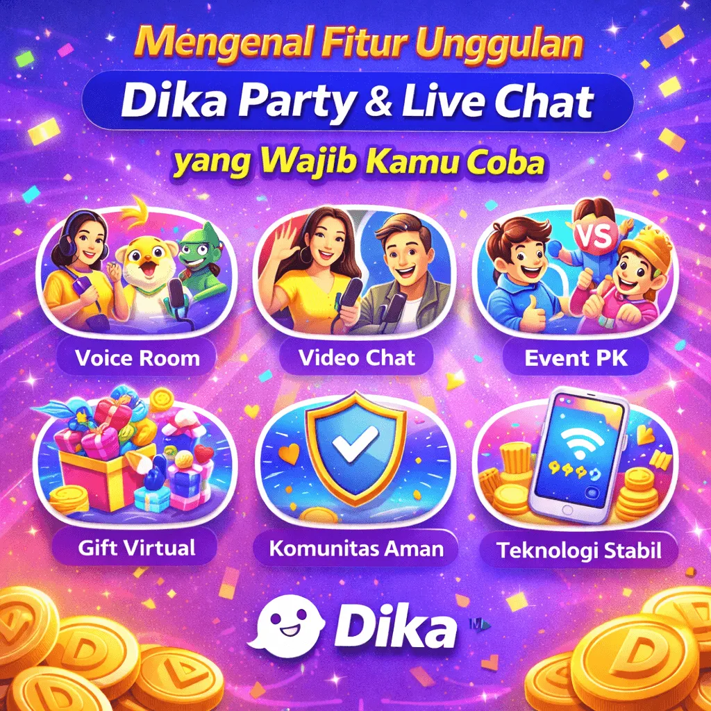 Mengenal Fitur Unggulan Dika Party & Live Chat yang Wajib Kamu Coba