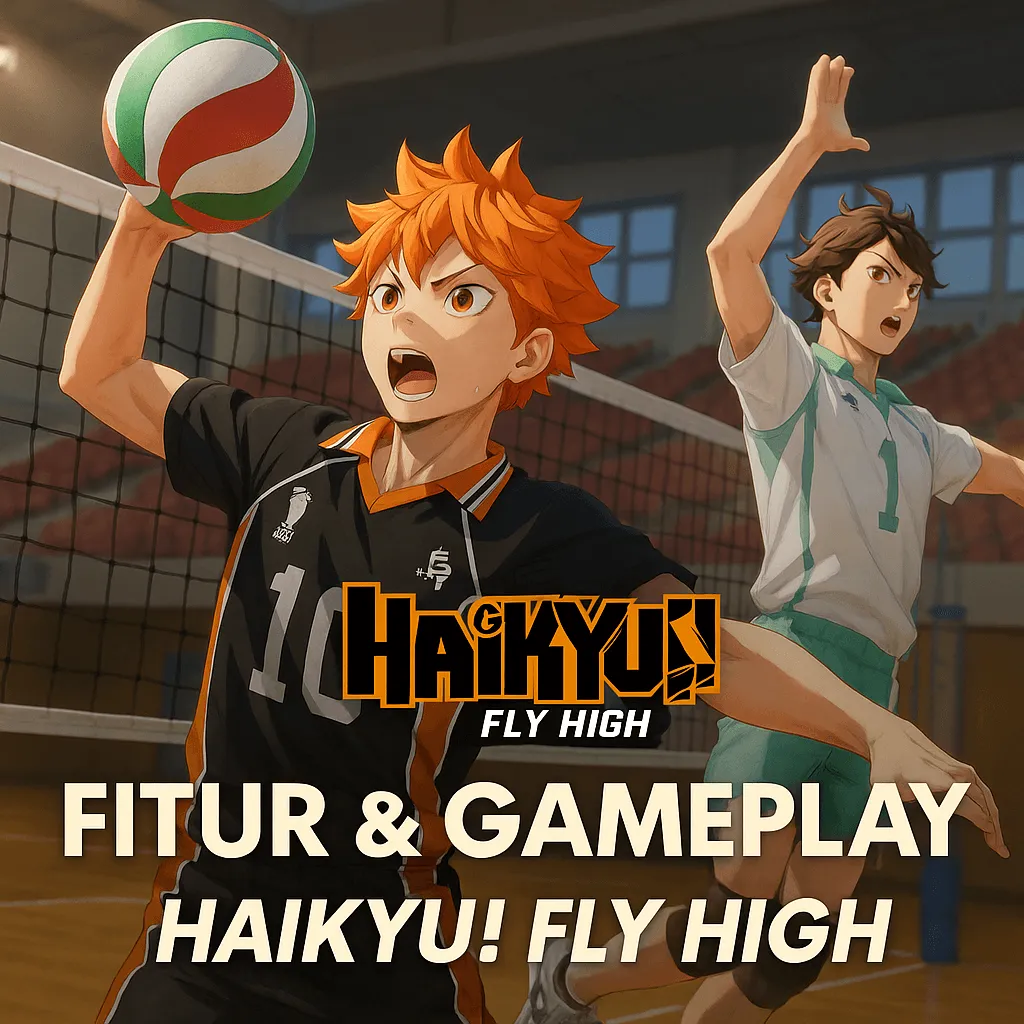 Fitur & Gameplay Haikyu!! Fly High: Rasakan Spike Ikonis Hinata!