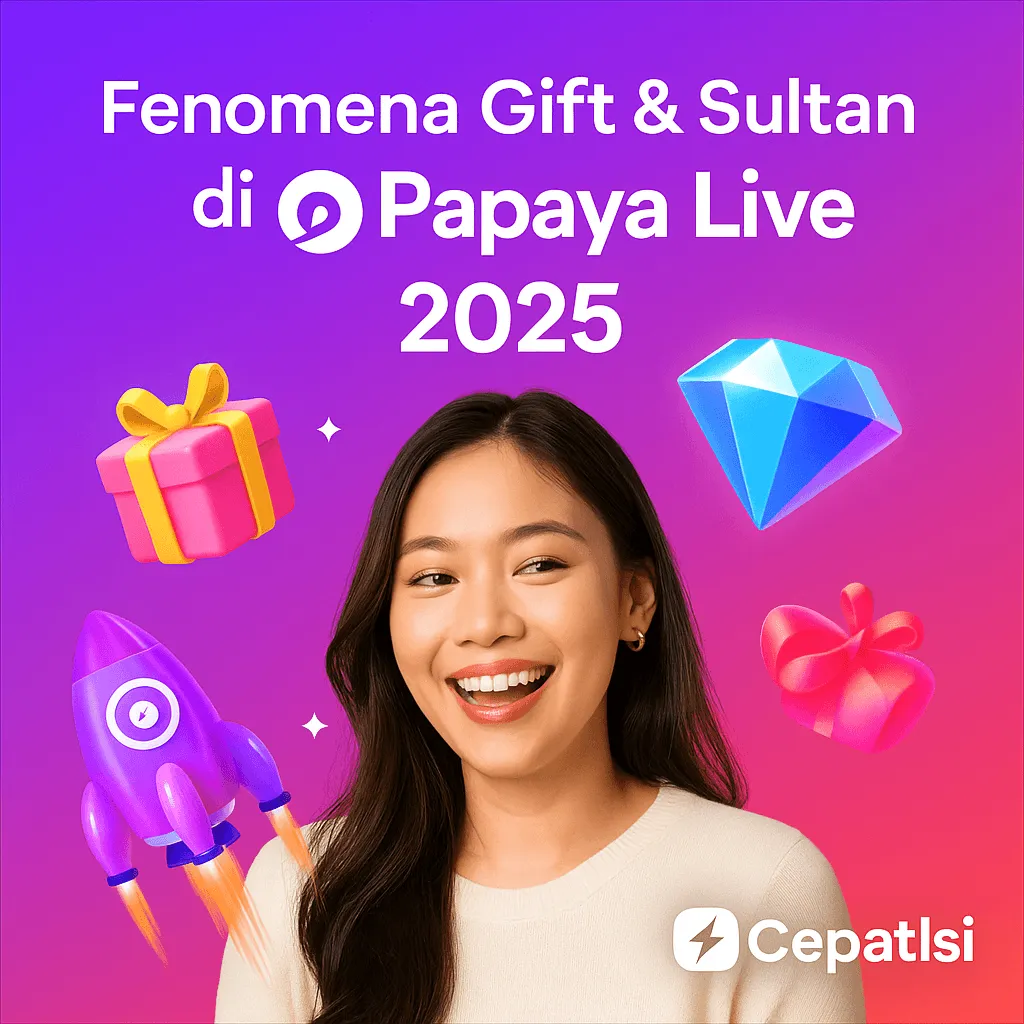 Fenomena Gift & Sultan di Papaya Live: Cara Host Dapat Banyak Hadiah