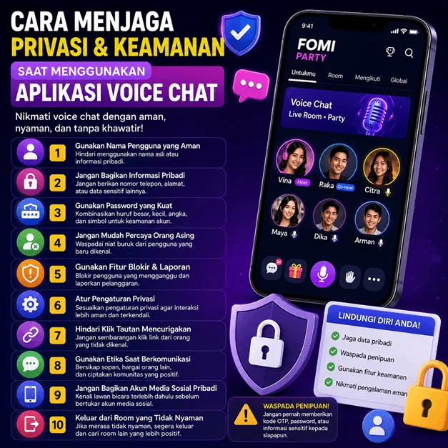 Cara Menjaga Privasi dan Keamanan Saat Menggunakan Aplikasi Voice Chat
