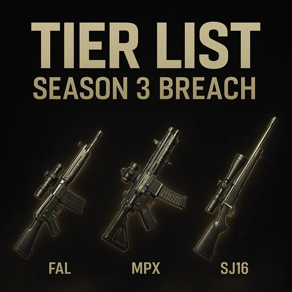Senjata & Mod Terbaik Arena Breakout 2025 — Tier List Update Season 3 Breach