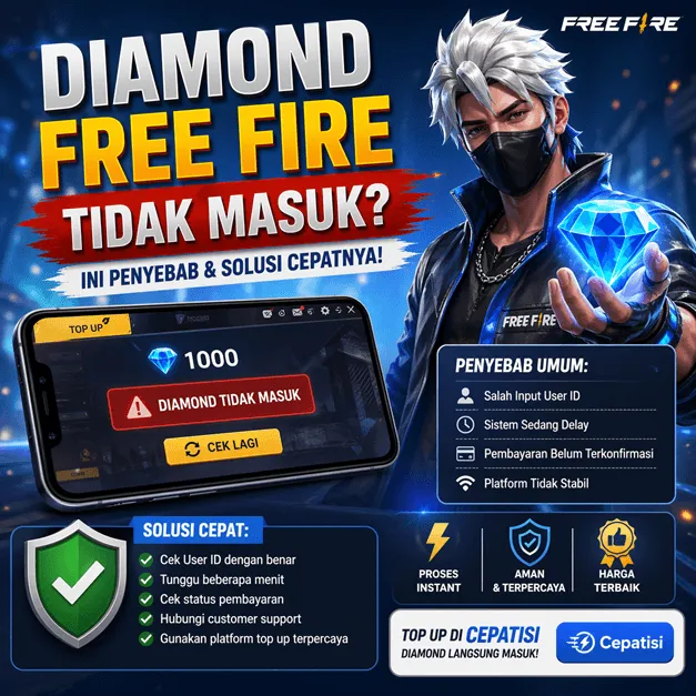 Diamond Free Fire Tidak Masuk Setelah Top Up? Ini Penyebab & Solusi Cepatnya