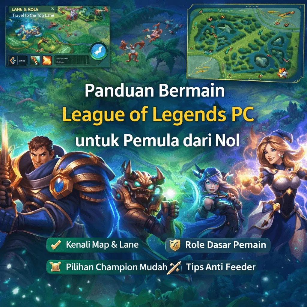 🎮 Panduan Bermain League of Legends PC untuk Pemula dari Nol