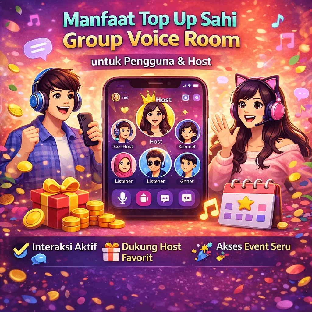 Manfaat Top Up Sahi untuk Pengguna & Host Voice Room 🎙️