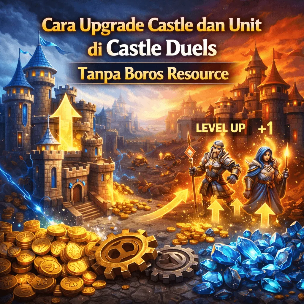 Cara Upgrade Castle dan Unit di Castle Duels Tanpa Boros Resource