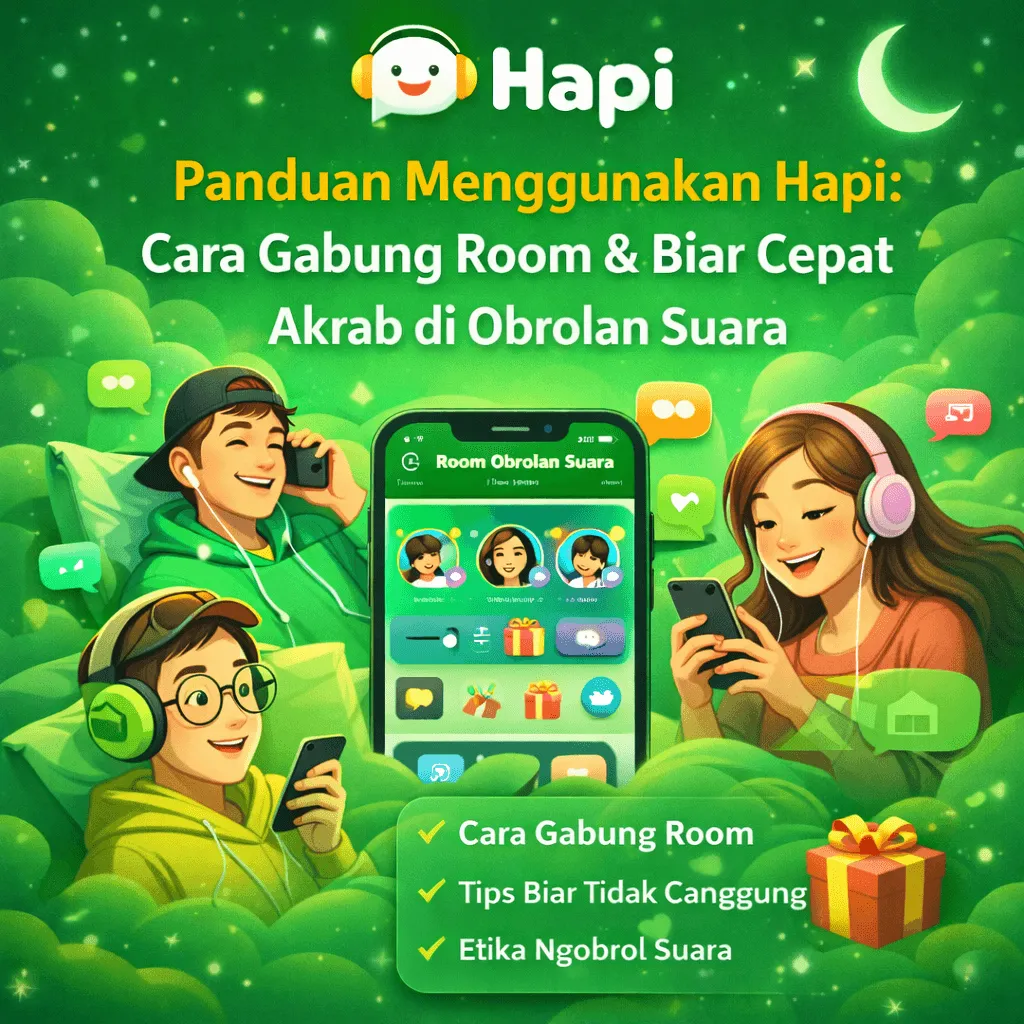 📱 Panduan Menggunakan Hapi: Cara Gabung Room & Biar Cepat Akrab di Obrolan Suara