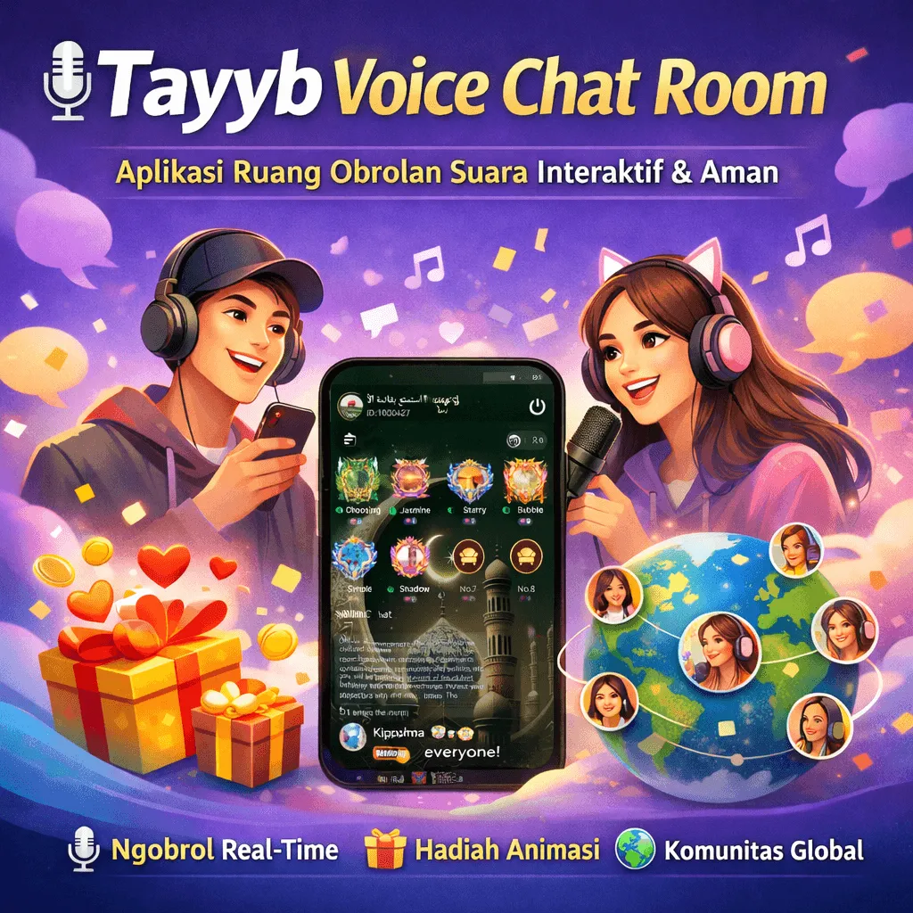 Mengenal Aplikasi Tayyb — Voice Chat Room: Ruang Suara Interaktif untuk Bersosialisasi Tanpa Batas