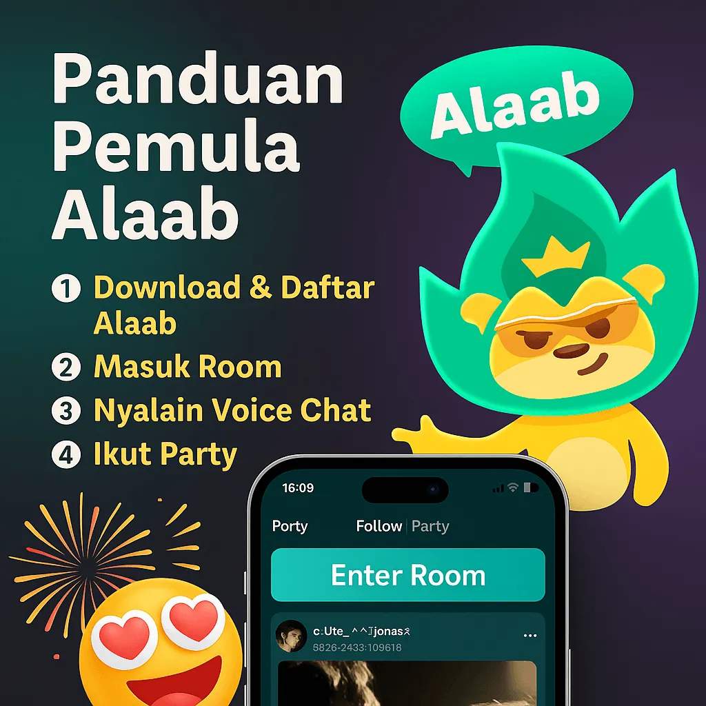 🎮 Panduan Pemula Alaab: Cara Daftar, Masuk Room, & Ikut Party