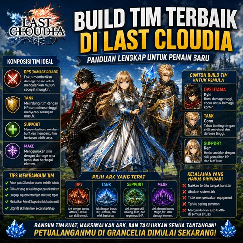 Build Tim Terbaik di LAST CLOUDIA untuk Pemain Baru