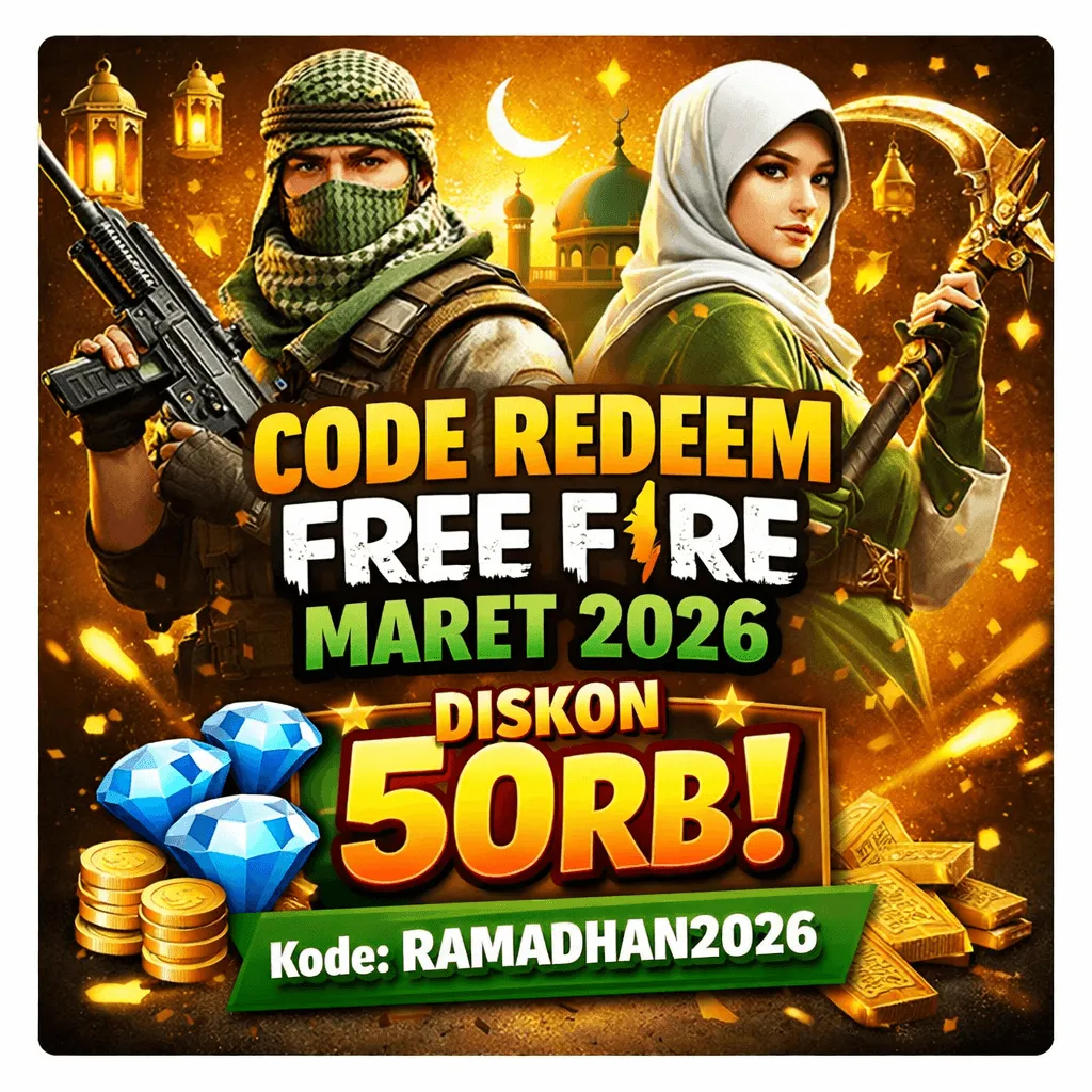Code Redeem Free Fire Maret 2026 Diskon 50RB! Klaim Sekarang Sebelum Habis