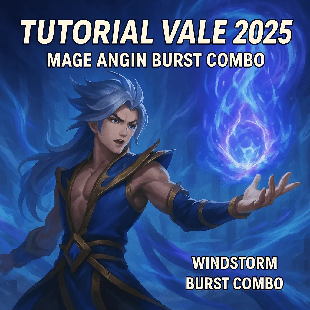 Tutorial Vale Mobile Legends 2025: Mage Angin, CC & Burst Combo Meta Terkini