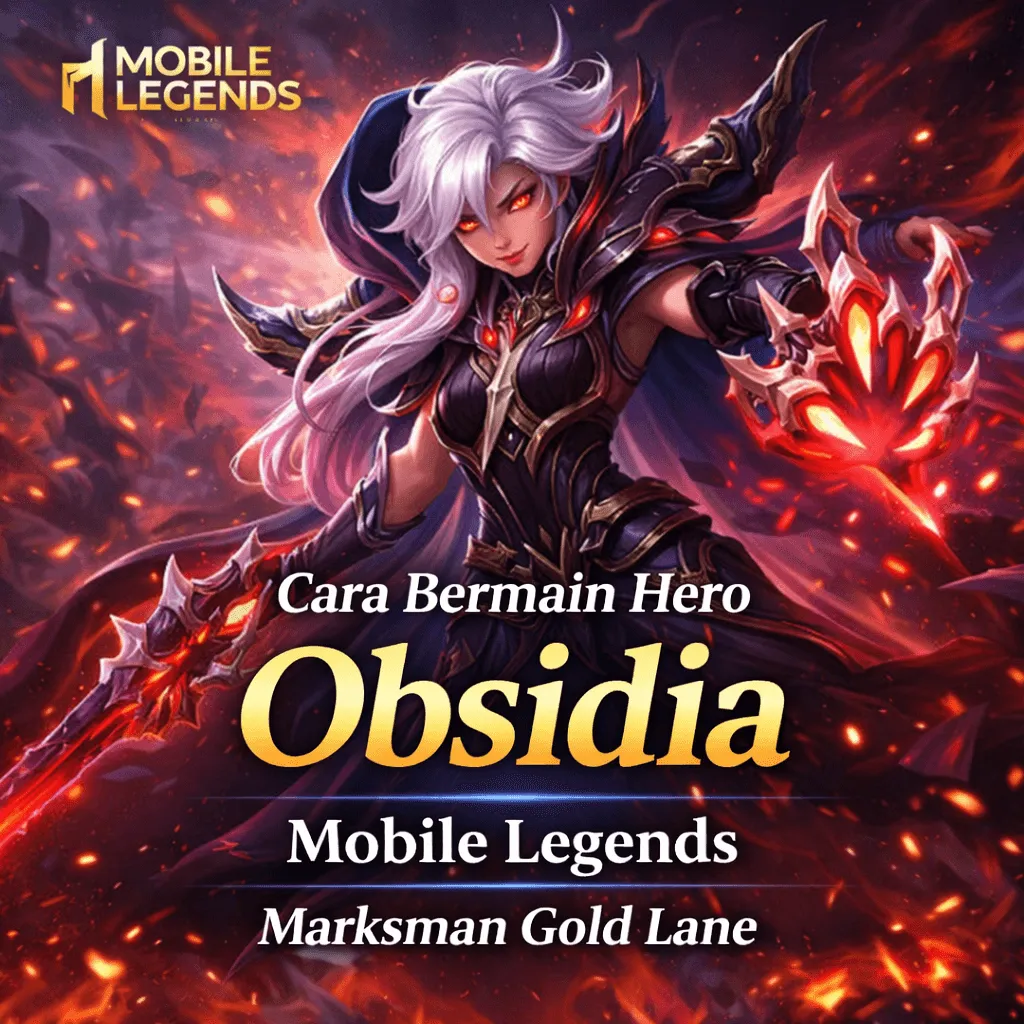 Cara Bermain Hero Obsidia Mobile Legends: Marksman Gold Lane dengan Damage Mematikan