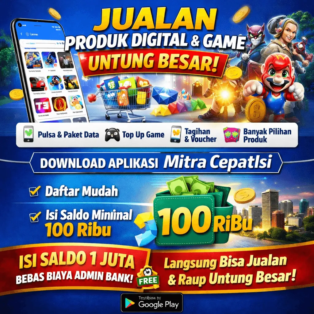 Jualan Produk Digital & Game Jadi Mudah, Untung Besar dengan Aplikasi Mitra CepatIsi