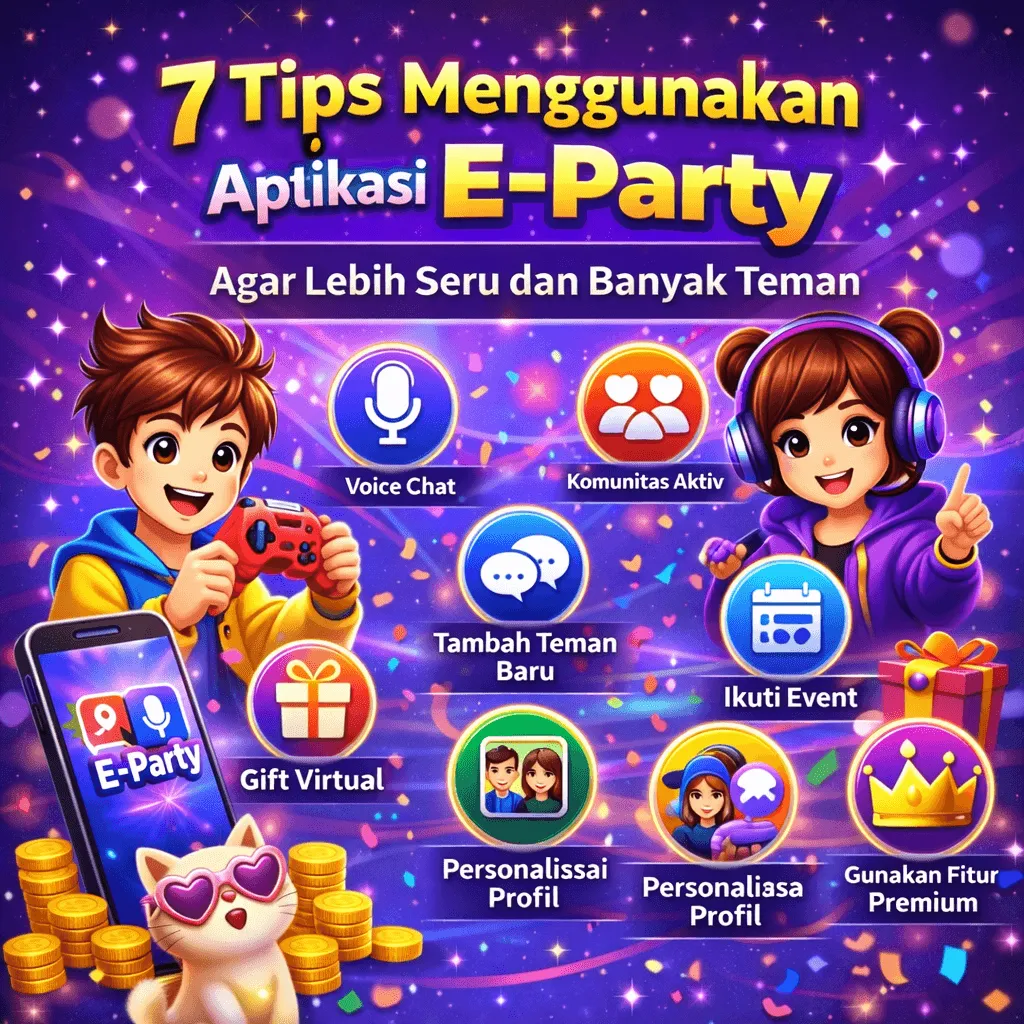 7 Tips Menggunakan Aplikasi E-Party Agar Lebih Seru dan Banyak Teman