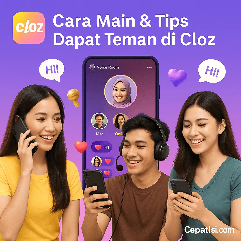 🎯 Cara Main & Tips Biar Cepat Dapat Teman di Cloz