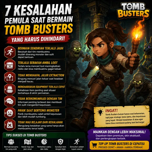7 Kesalahan Pemula Saat Bermain Tomb Busters yang Harus Dihindari