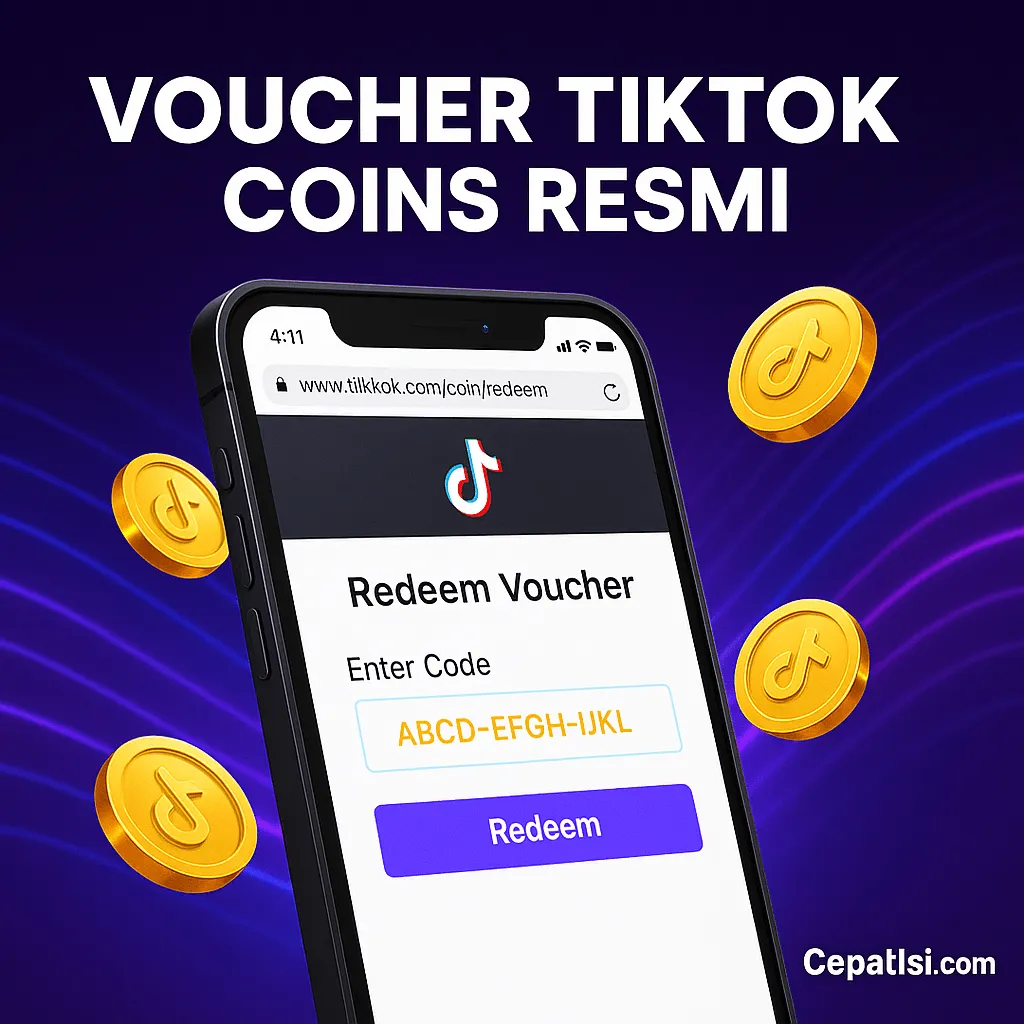 📝 Panduan Lengkap Beli Voucher TikTok Coins di CepatIsi (Aman, Murah, Instan)