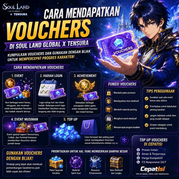 Cara Mendapatkan Vouchers di Soul Land Global x Tensura dengan Efisien