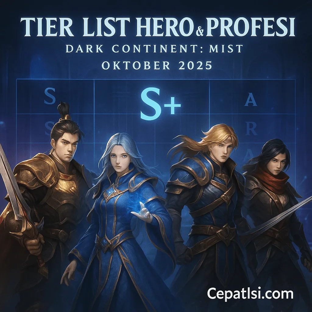 Tier List Hero & Profesi Dark Continent: Mist (Oktober 2025)