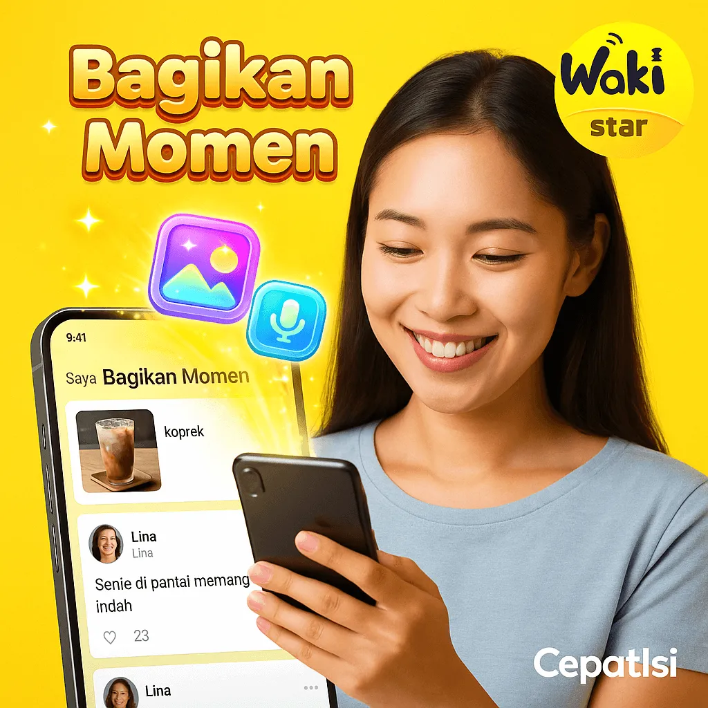 Fitur Bagikan Momen di Waki Star: Cara Upload Foto, Teks, & Suara