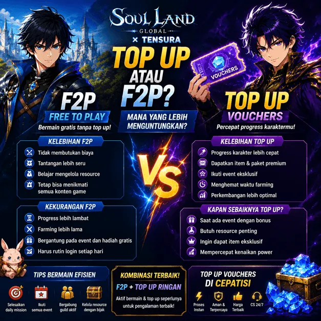 Top Up Soul Land Global x Tensura atau F2P? Mana yang Lebih Menguntungkan?