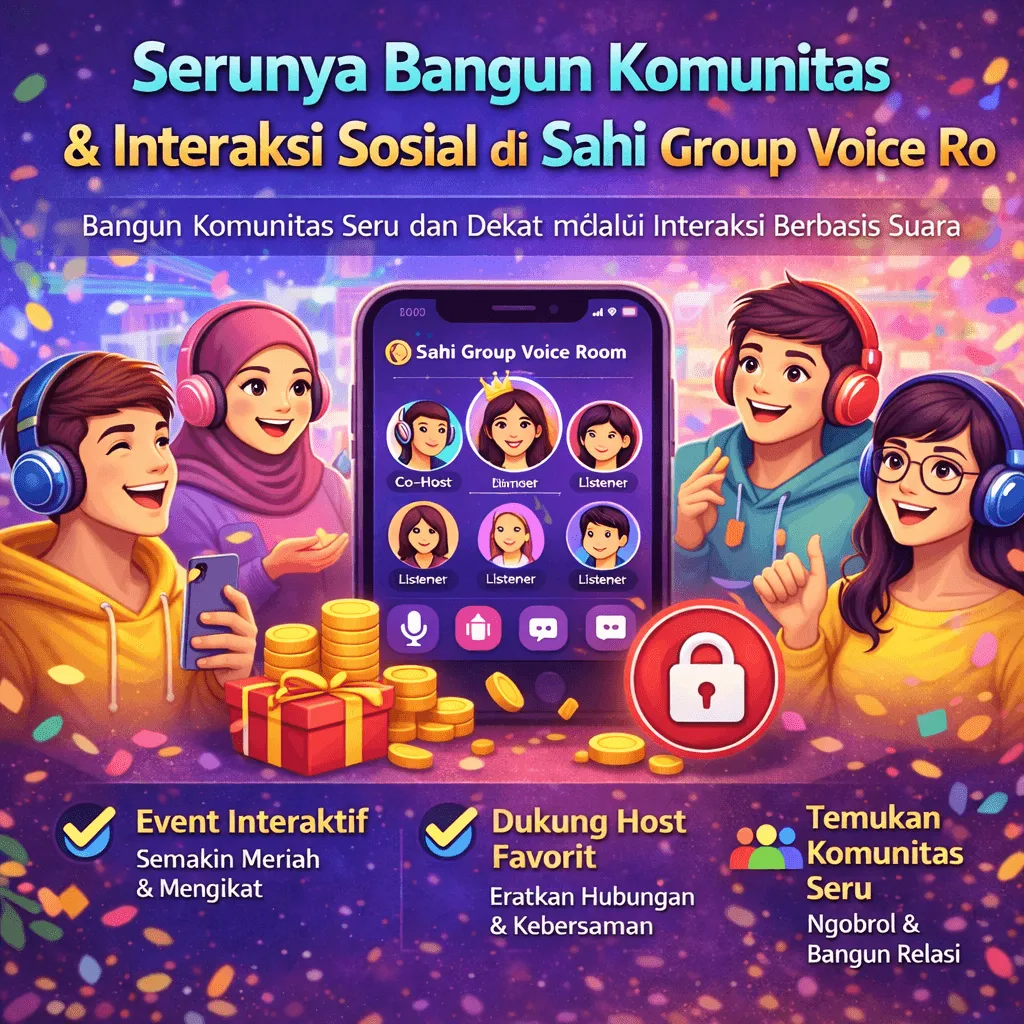 Serunya Bangun Komunitas & Interaksi Sosial di Sahi Group Voice Room 🎙️
