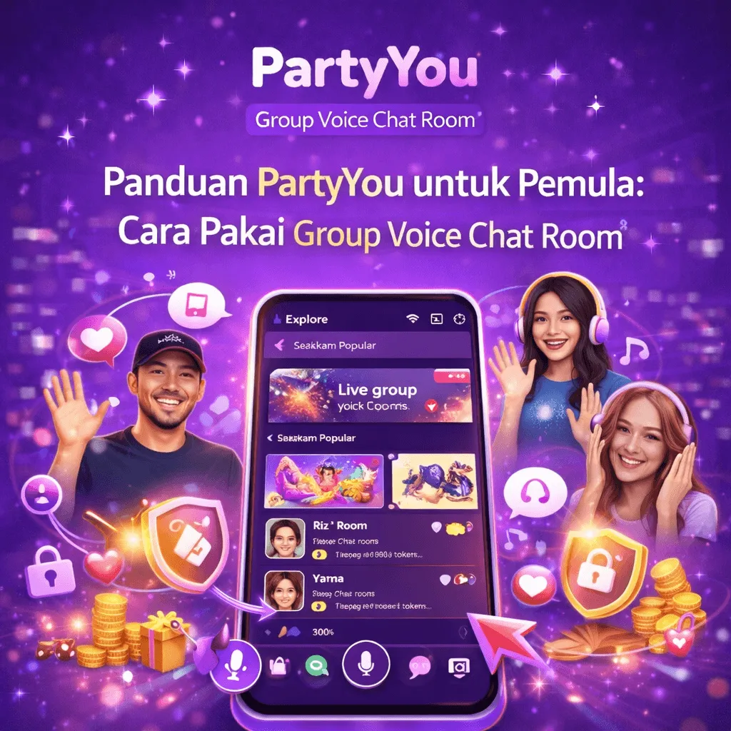 Panduan Lengkap Menggunakan PartyYou: Group Voice Chat Room untuk Pemula 🎧📱