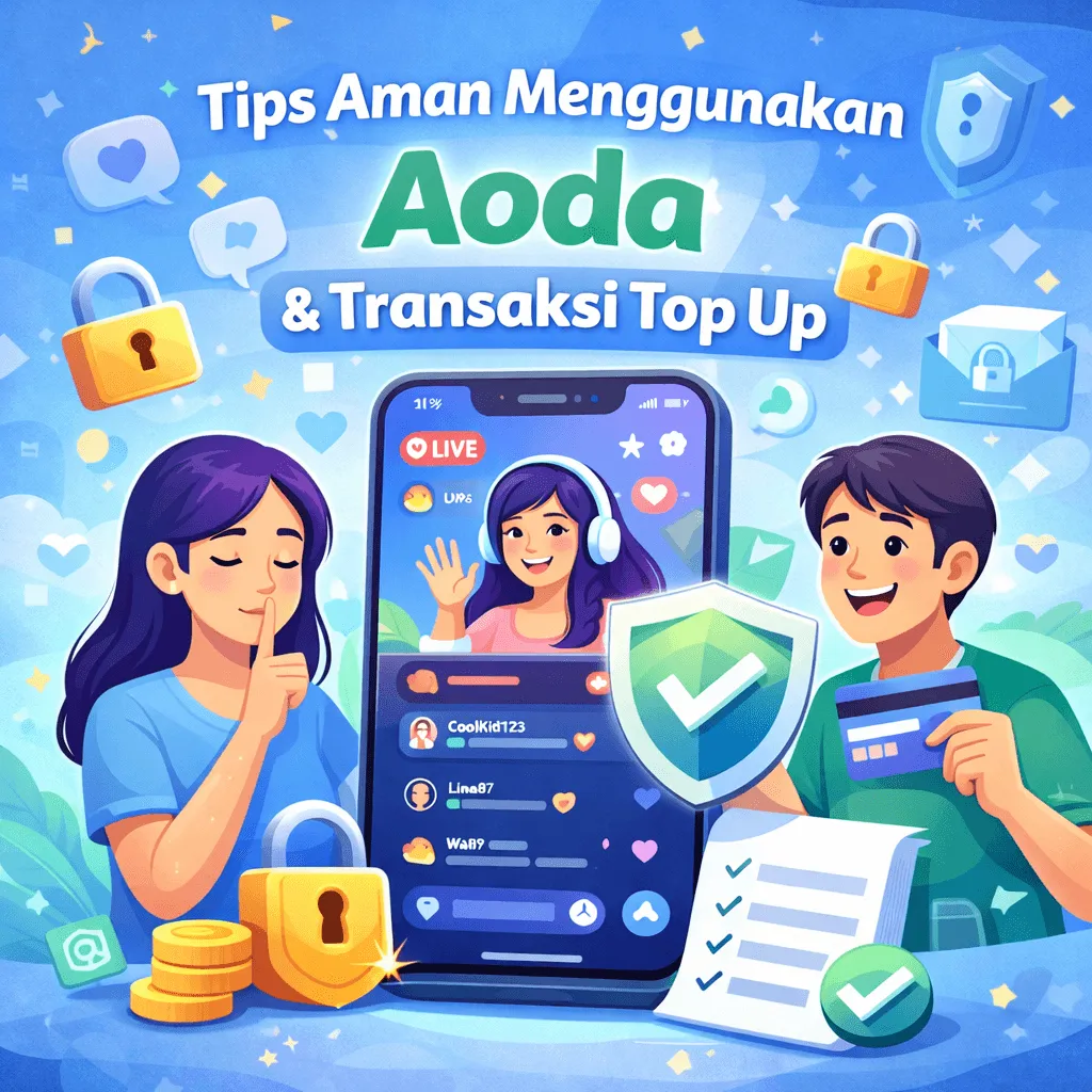 Tips Aman Menggunakan Aoda & Transaksi Top Up 🔐