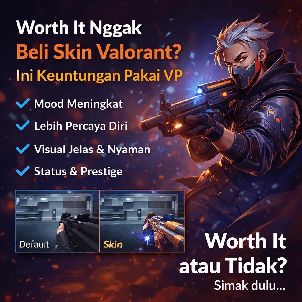 Worth It Nggak Beli Skin Valorant? Ini Keuntungan Pakai VP