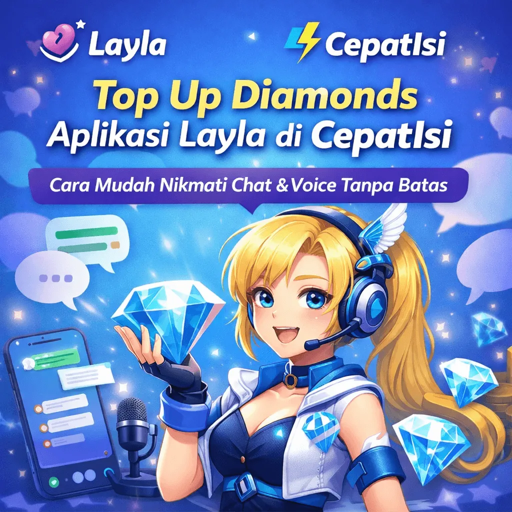 Top Up Diamonds Aplikasi Layla di CepatIsi: Cara Mudah Nikmati Chat & Voice Tanpa Batas 💎