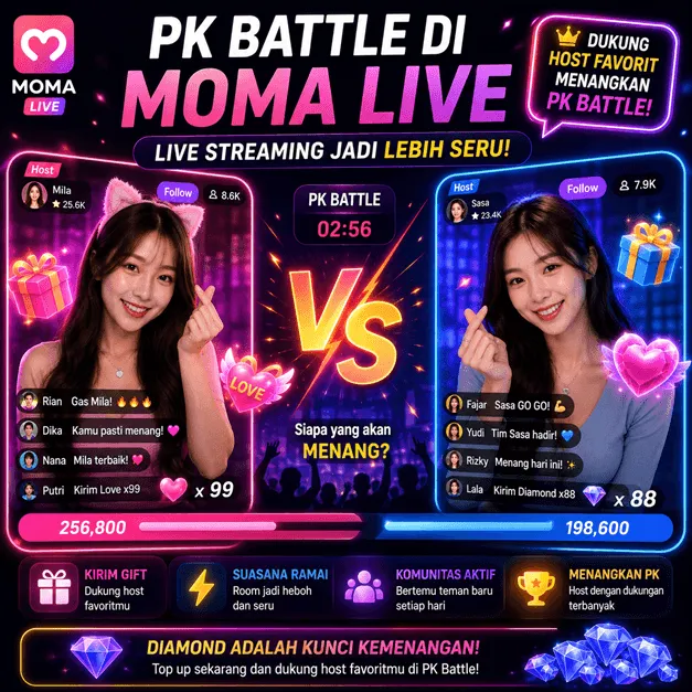 PK Battle di Moma Live Bikin Live Streaming Jadi Lebih Seru