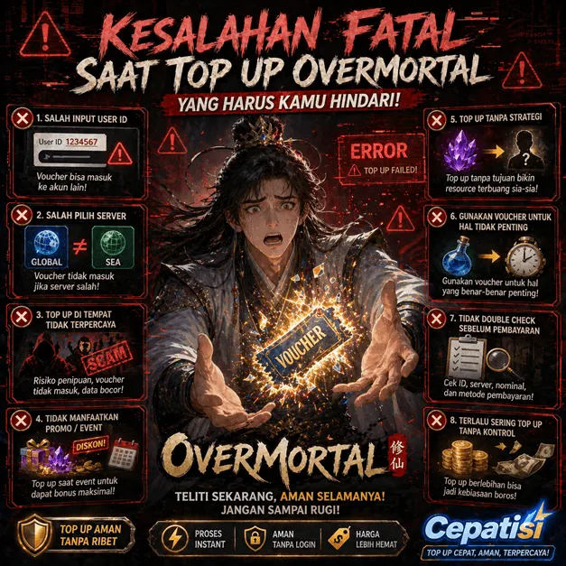 Kesalahan Fatal Saat Top Up Overmortal yang Harus Kamu Hindari (Biar Tidak Rugi)