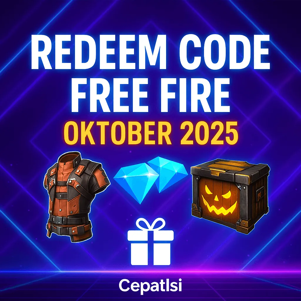 Redeem Code Free Fire Oktober 2025: Daftar Terbaru & Cara Klaim Resmi