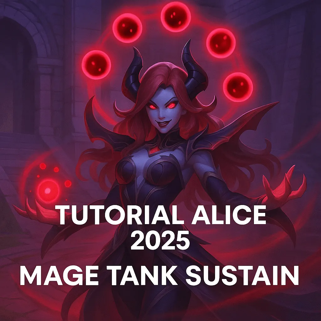 Tutorial Alice Mobile Legends 2025: Mage Tank Sustain & Revamp Skill Terbaru