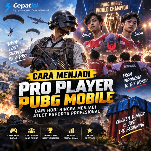 Cara Menjadi Pro Player PUBG Mobile: Dari Hobi hingga Menjadi Atlet Esports Profesional