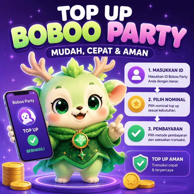 Cara Top Up Boboo Party dengan Mudah dan Tips Agar Tidak Salah ID