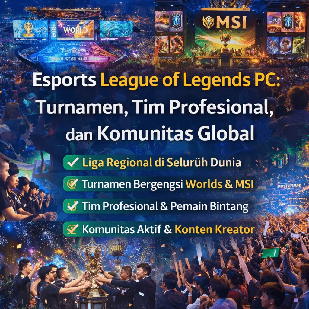 🏆 Esports League of Legends PC: Turnamen, Tim Profesional, dan Komunitas Global